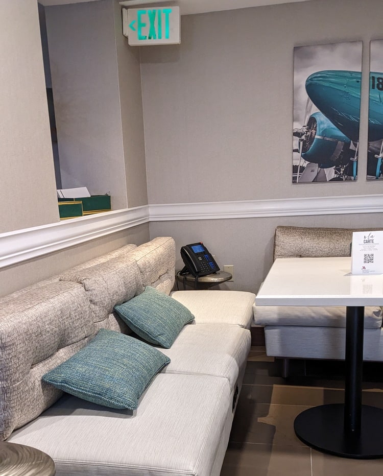 seating with table and sofa.