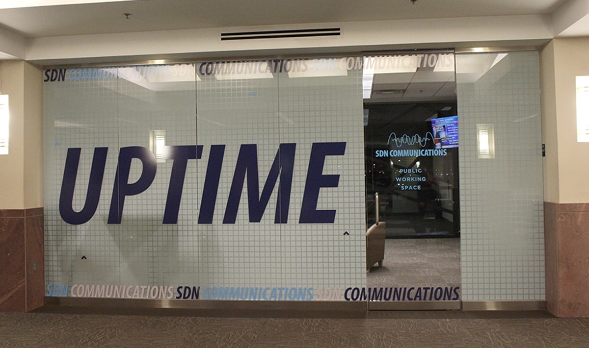 front entrance to the SDN communications lounge