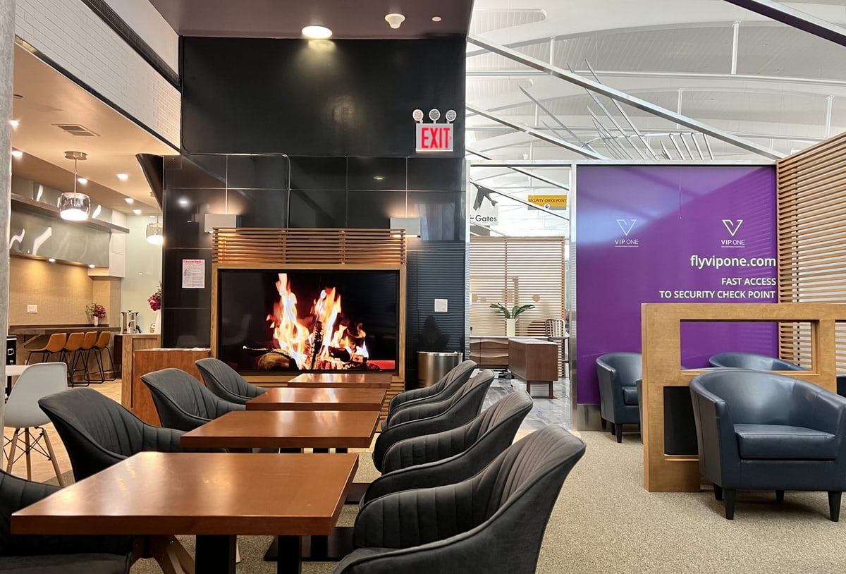 main seating area with tables.