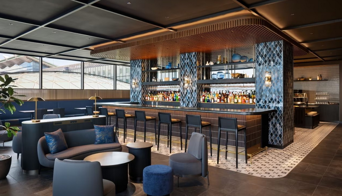 bar area with chairs and seating