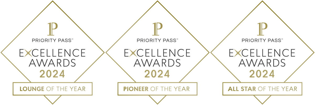 award icons for the 2024 Priority Pass awards.