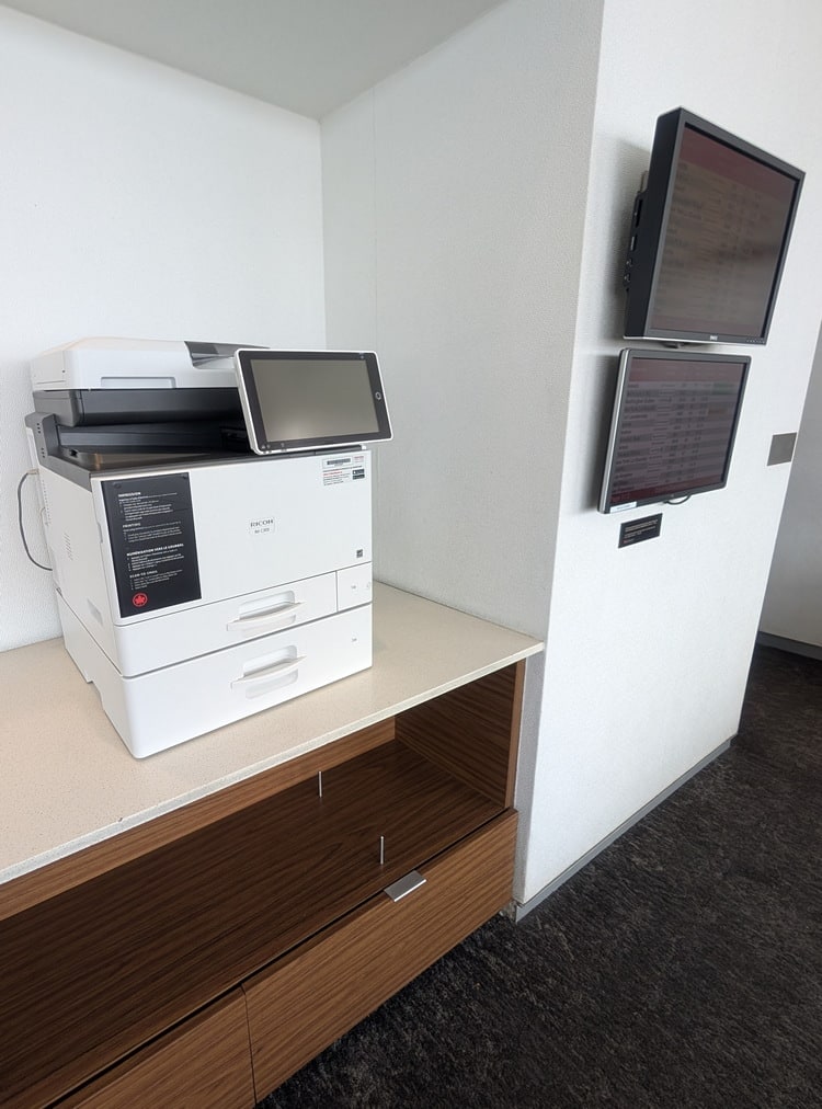 printer and flight monitor displays.