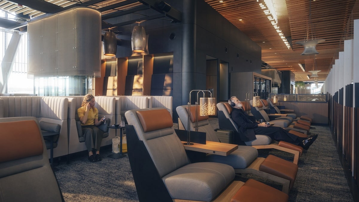 seating area with chairs and private work areas.