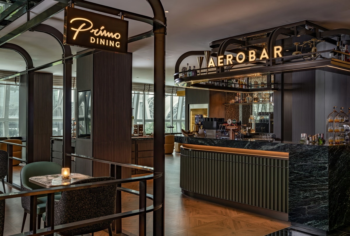 Aerobar and part of the dining area.