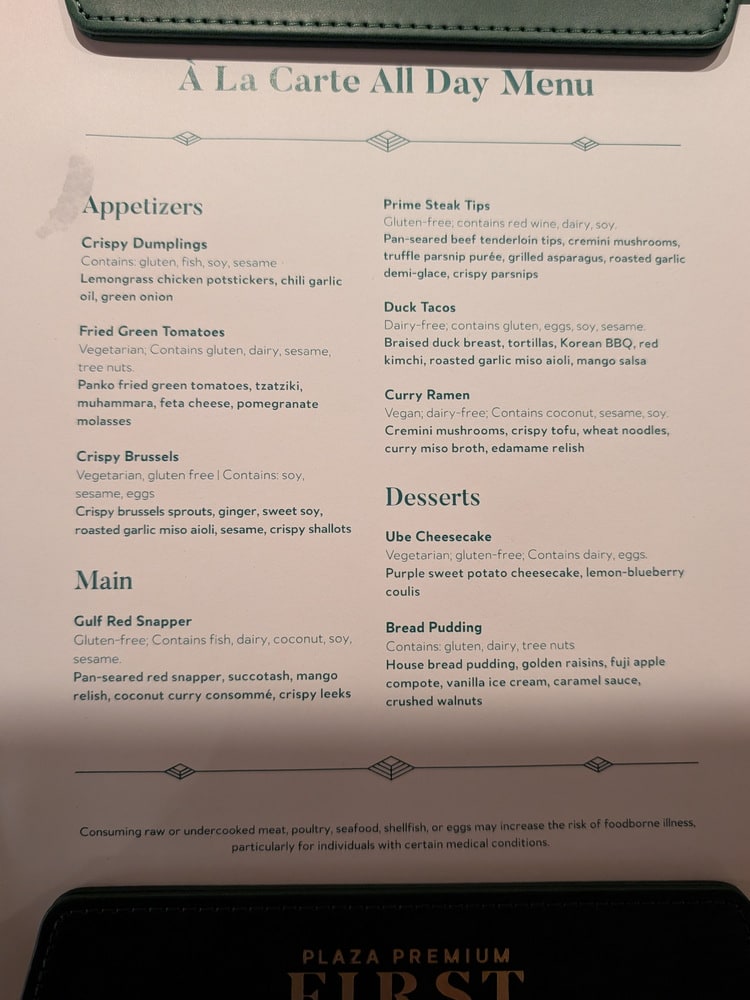 all-day table ordering menu.