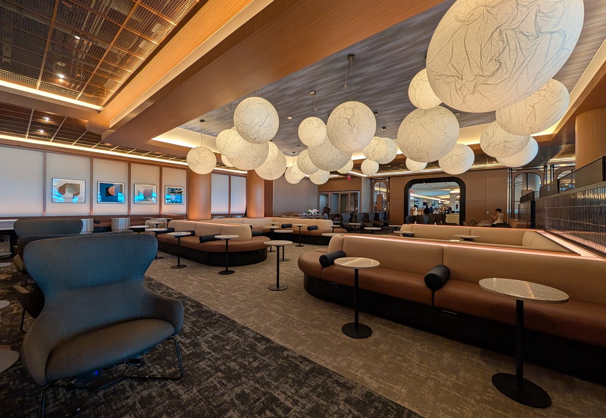 seating and tables in eastern wing.